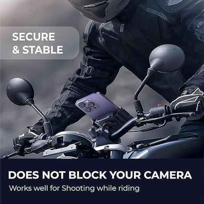 C1 360° Rotating Bike Mobile Holder – Universal Phone Mount Stand for Bicycle & Motorbike (Black)