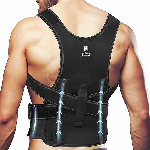 Posture Corrector for Men & Women – Adjustable Back Support Brace for Pain Relief & Better Posture