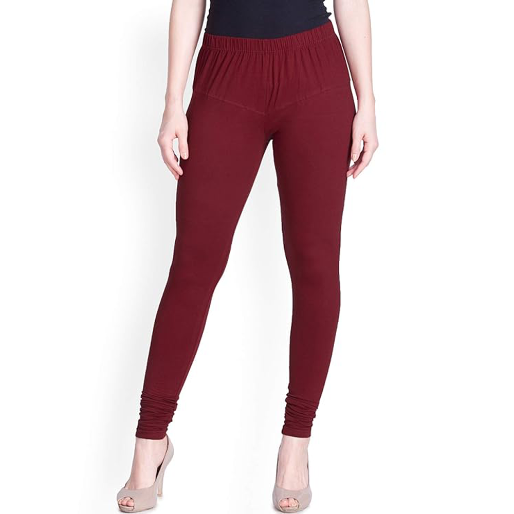 Soft Cotton Stretch Churidar Leggings for Women | Breathable, Mid Rise, Full Length
